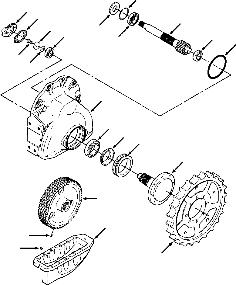 Crawler Bulldozers DRESSTA / TD-8H S/N P035501-P036254(TD8H) / FINAL DRIVE STANDARD TRACK(07-110 : 07HHTD7H.001)