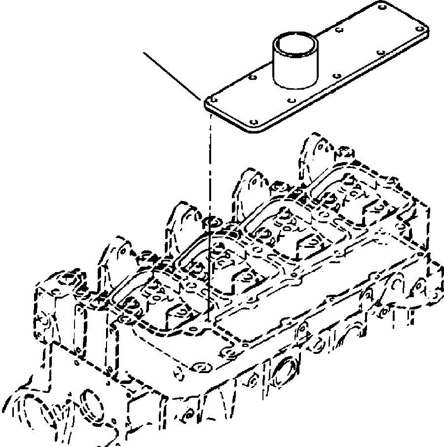 Crawler Bulldozers DRESSTA / TD-8H S/N P035501-P036254(TD8H) / AIR INTAKE MANIFOLD(12-052 : E1BF410T.002)
