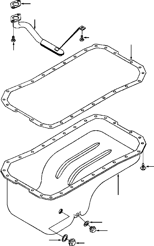 Crawler Bulldozers DRESSTA / TD-8H S/N P035501-P036254(TD8H) / OIL PAN(12-060 : E2AO410T.004)