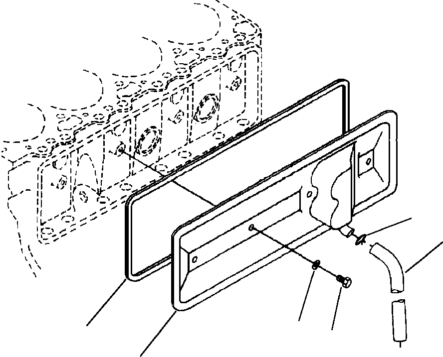 Crawler Bulldozers DRESSTA / TD-8H S/N P035501-P036254(TD8H) / CAM FOLLOWER COVER WITHOUT BREATHER BAFFLE(12-078 : E2BR410T.004)