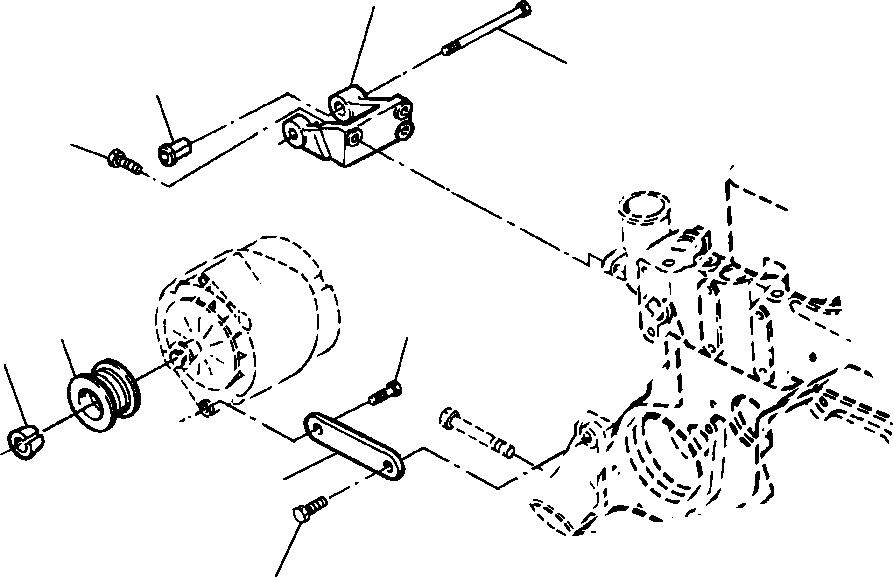 Crawler Bulldozers DRESSTA / TD-8H S/N P035501-P036254(TD8H) / ALTERNATOR LOCATION(12-114 : E6AC410T.001)