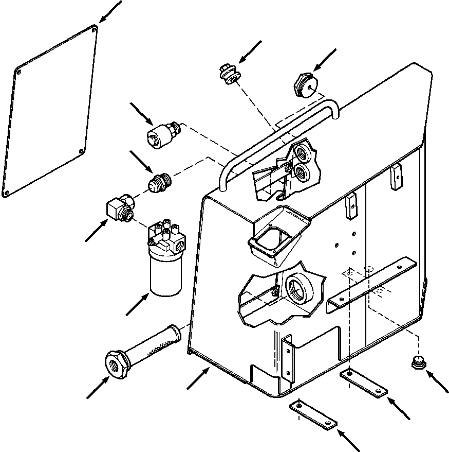 Crawler Bulldozers DRESSTA / TD-9H S/N P045501-P046274(TD9H) / RESERVOIR 45997 AND DOWN(10-024 : 10BVTD9H.001)