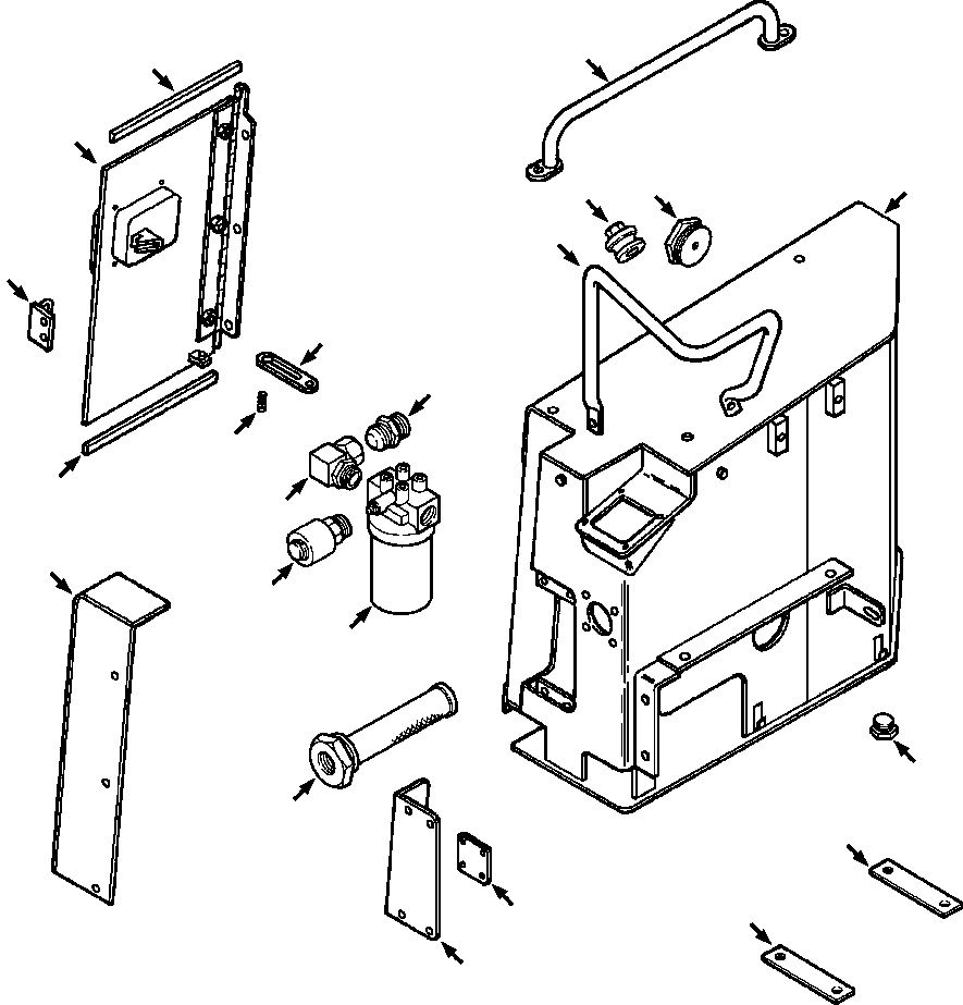 Crawler Bulldozers DRESSTA / TD-9H S/N P045501-P046274(TD9H) / RESERVOIR - WITH ROPS CANOPY 45998 AND UP(10-026 : 10BV789H.001)