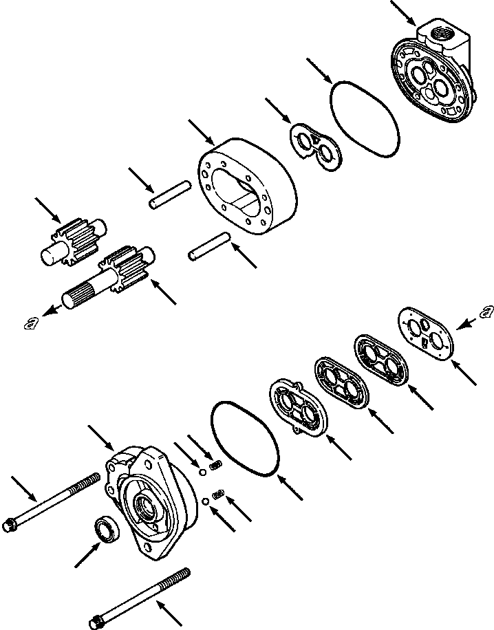 Crawler Bulldozers DRESSTA / TD-9H S/N P045501-P046274(TD9H) / EQUIPMENT PUMP(10-038 : 10AVTD9H.001)