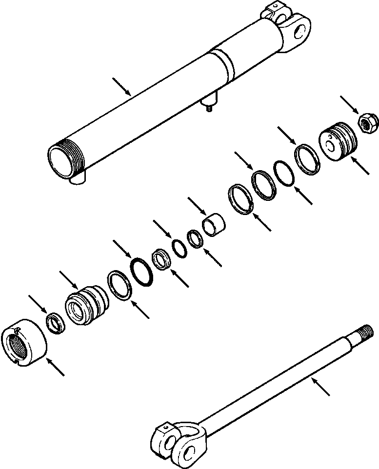 Crawler Bulldozers DRESSTA / TD-9H S/N P045501-P046274(TD9H) / BLADE LIFT CYLINDER(10-070 : 10BRTD9H.001)