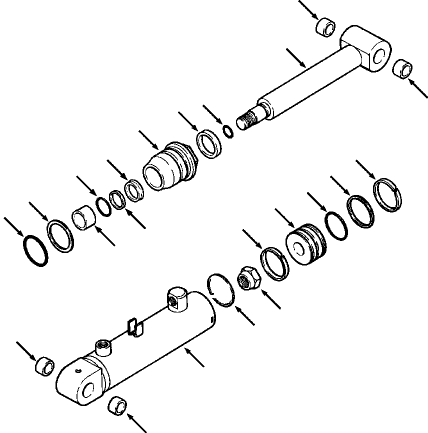 Crawler Bulldozers DRESSTA / TD-9H S/N P045501-P046274(TD9H) / RIPPER CYLINDER(10-076 : 10BRTD9H.004)