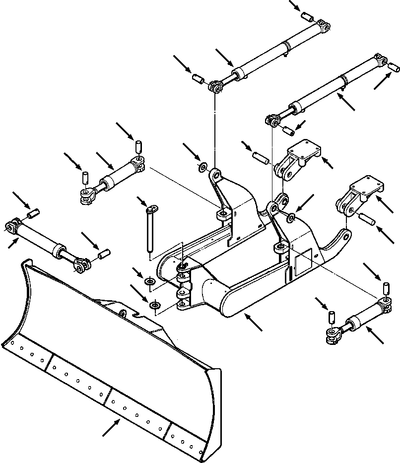 Crawler Bulldozers DRESSTA / TD-9H S/N P045501-P046274(TD9H) / BLADE EQUIPMENT STANDARD TRACK(17-002 : 17ADTD9H.001)