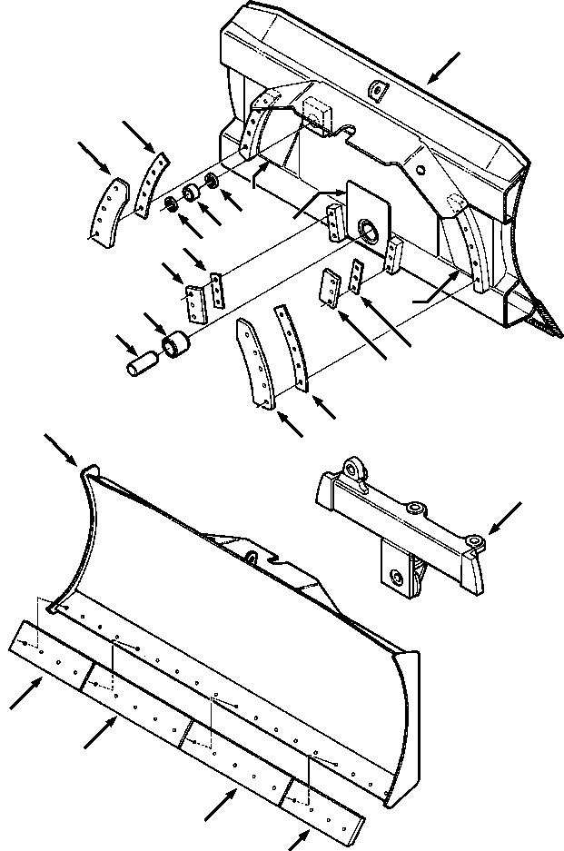 Crawler Bulldozers DRESSTA / TD-9H S/N P045501-P046274(TD9H) / BLADE AND ANGLING FRAME STANDARD TRACK(17-006 : 17AVTD9H.001)