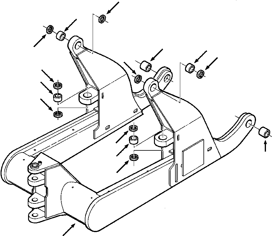 Crawler Bulldozers DRESSTA / TD-9H S/N P045501-P046274(TD9H) / C FRAME(17-012 : 17AHD32E.001)