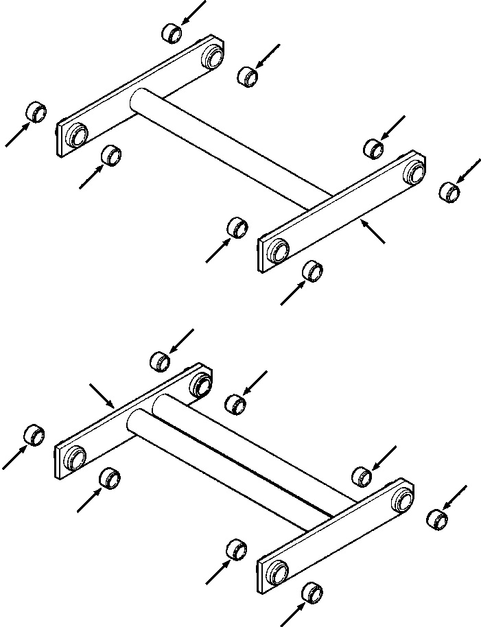 Crawler Bulldozers DRESSTA / TD-9H S/N P045501-P046274(TD9H) / CONNECTING LINKS(17-018 : 17BVTD9H.002)