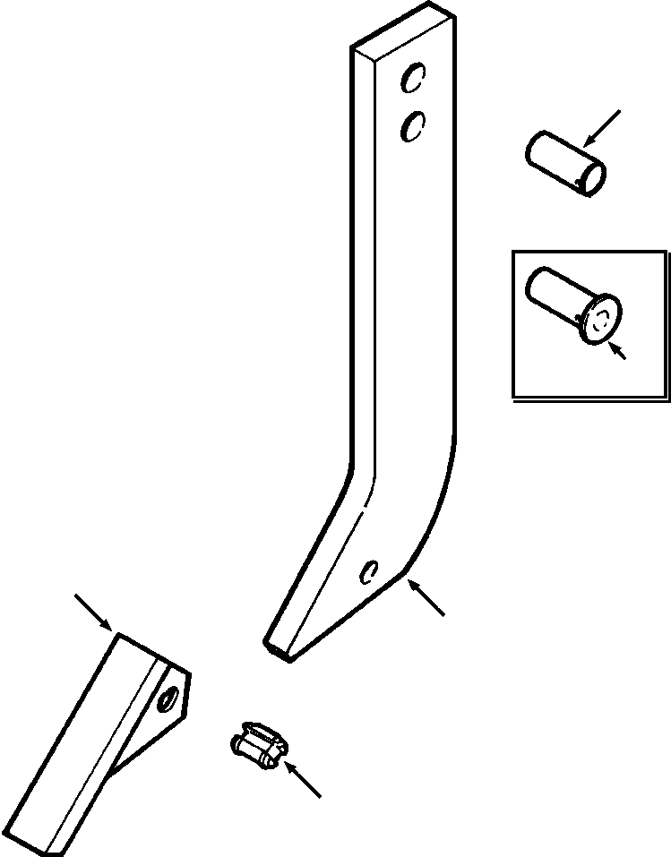 Crawler Bulldozers DRESSTA / TD-9H S/N P045501-P046274(TD9H) / RIPPER SHANK(17-020 : 17CRTD9H.001)