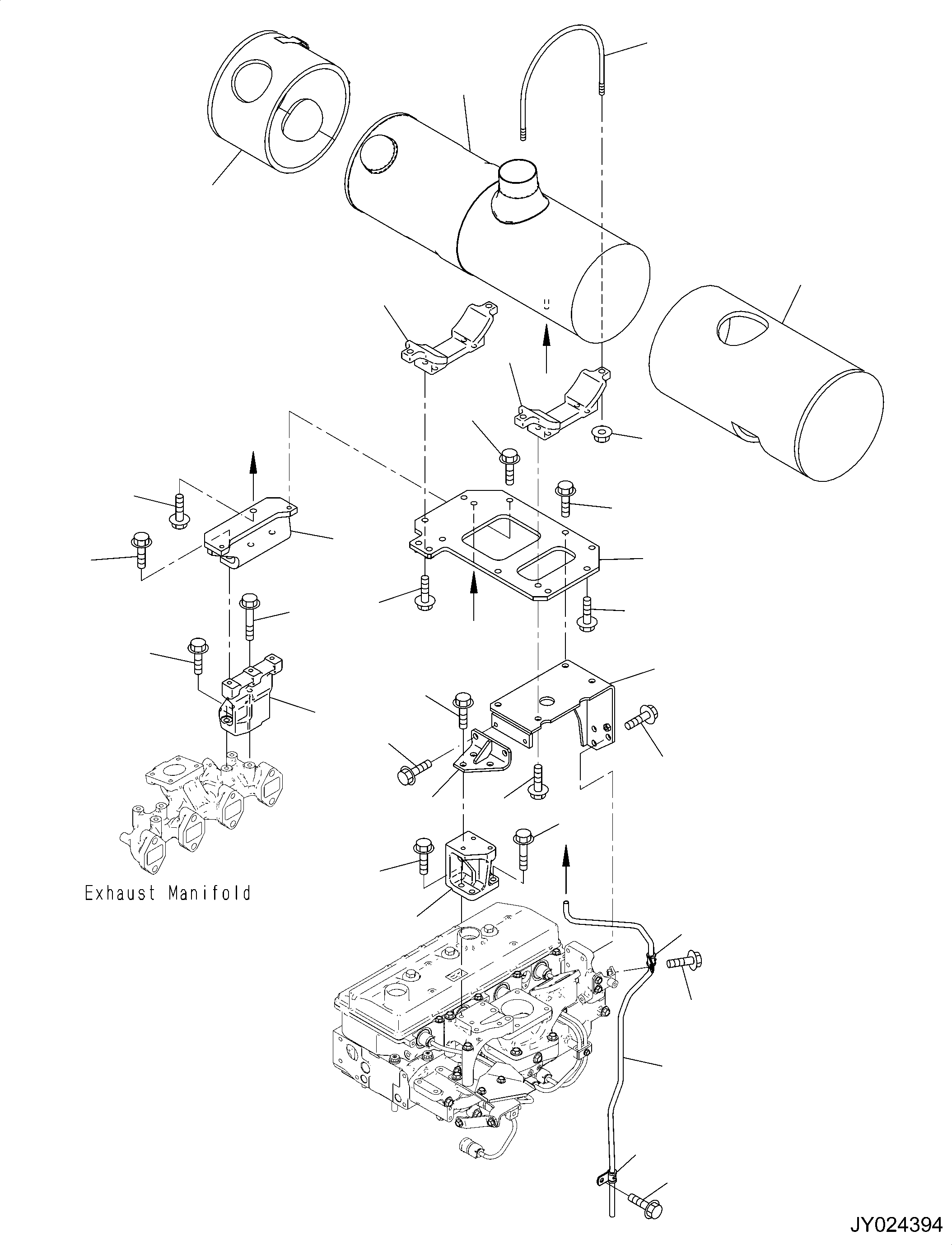 Komatsu parts book diagram for SAA4D95LE-6CH S/N 705134-UP (For WA80M-7): KOMATSU DIESEL OXIDATION CATALYST (KDOC)