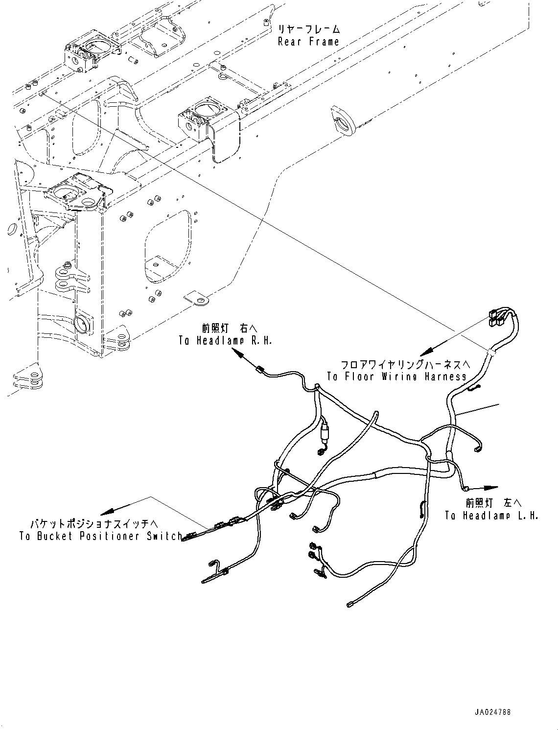 Wheel Loaders Komatsu / WA320-8 S/N H70051-UP(WA00019H) / Battery Box, with License Plate Lamp, Cover(E004001 : E0120-003001)