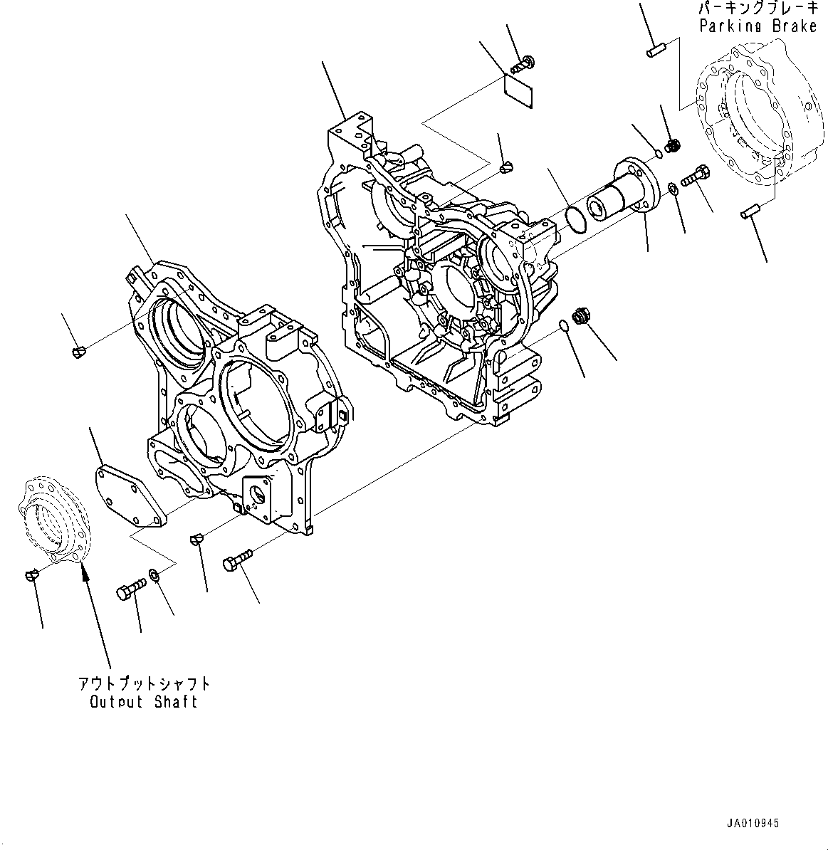 Wheel Loaders Komatsu / WA320-8 S/N H70051-UP(WA00019H) / Transfer, Case(F001001 : F2420-001001)