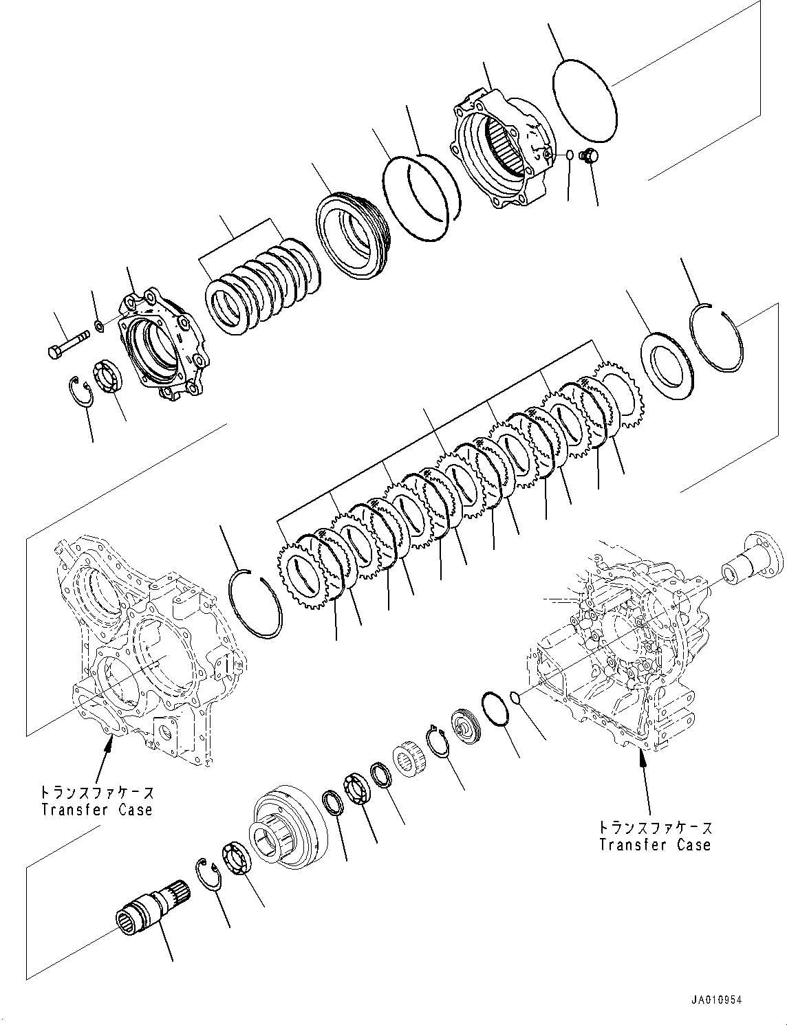 Wheel Loaders Komatsu / WA320-8 S/N H70051-UP(WA00019H) / Transfer, Clutch(F001003 : F2420-001003)