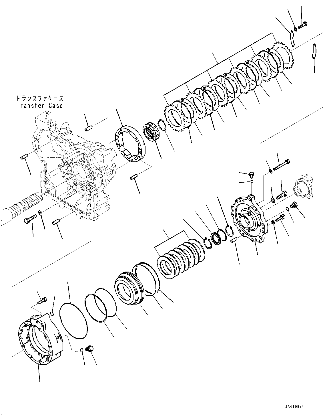 Wheel Loaders Komatsu / WA320-8 S/N H70051-UP(WA00019H) / Transfer, Parking Brake(F001006 : F2420-001006)