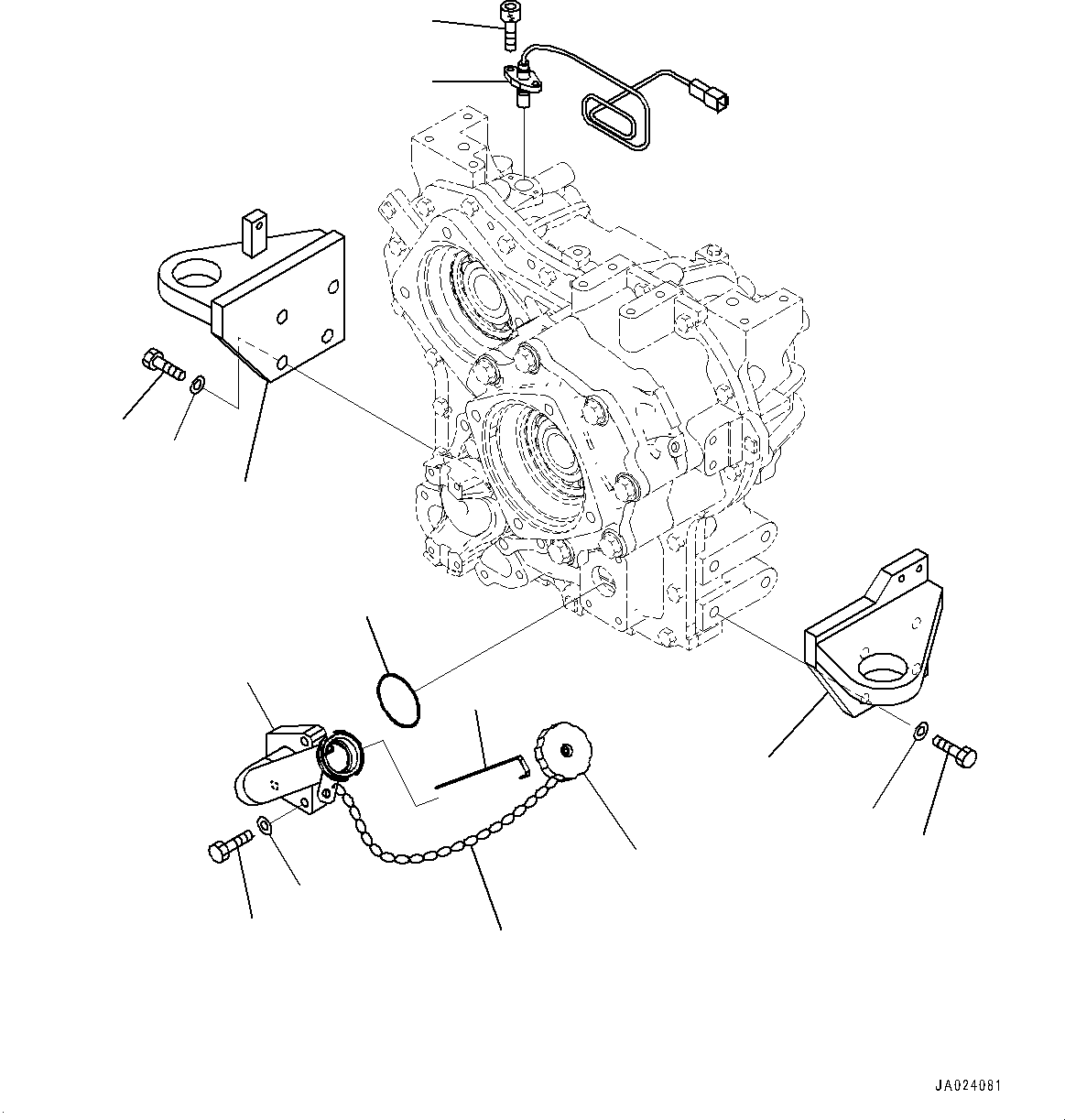 Wheel Loaders Komatsu / WA320-8 S/N H70051-UP(WA00019H) / Transfer, Filler Tube(F001007 : F2420-001007)