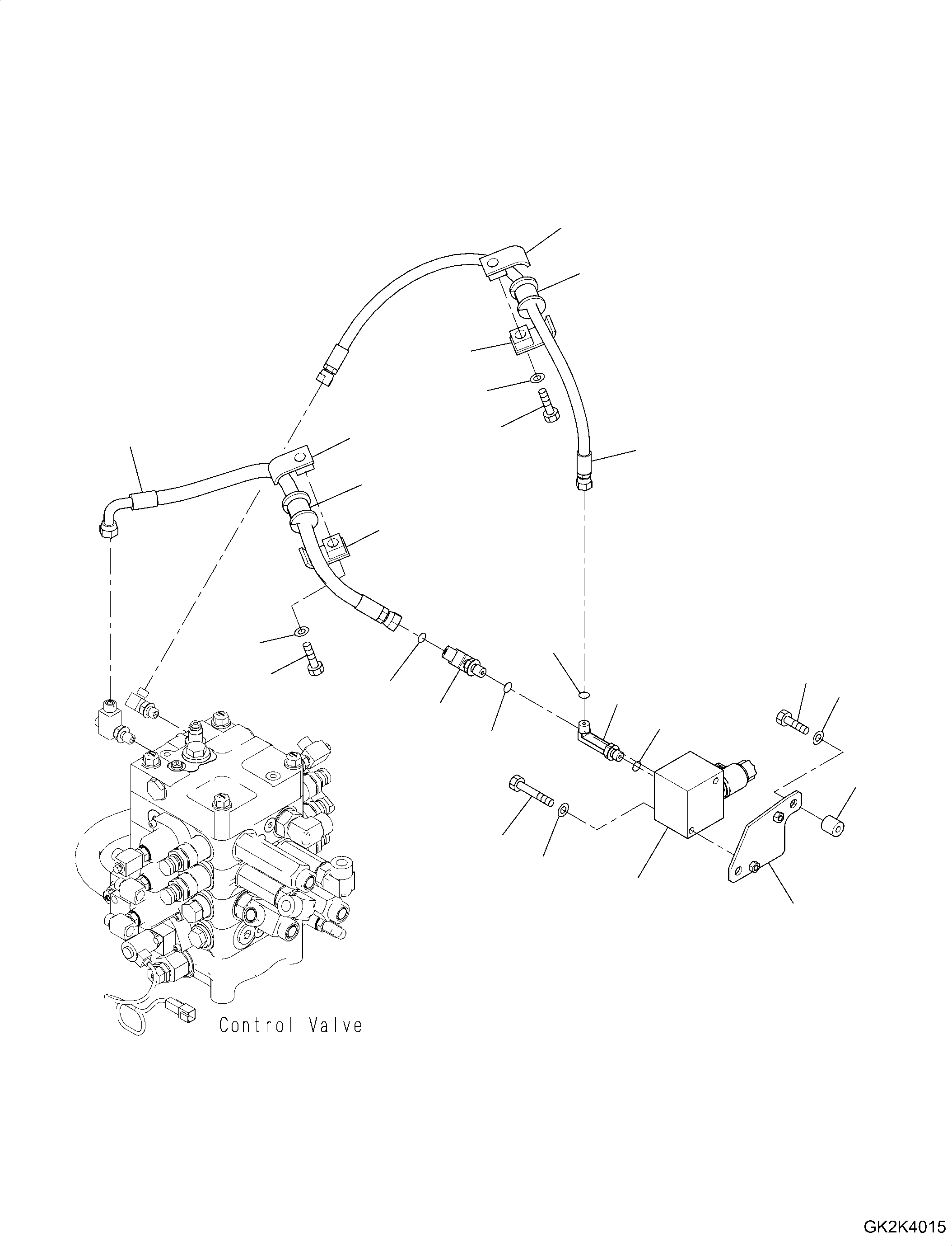 Wheel Loaders Komatsu / WA320-8 S/N H70051-UP(WA00019H) / Hydraulic Piping, with Quick Coupler, without Boom Piping, Breather Hose Mounting (#H70051-)(H012020 : H4200-002020)