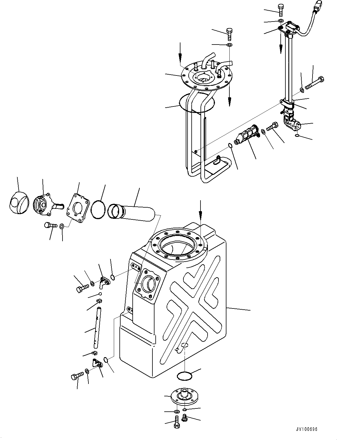 Wheel Loaders Komatsu / WA500-8E0 S/N H50151-UP(WA00037H) / DEF Tank(D003001 : D0500-001001)