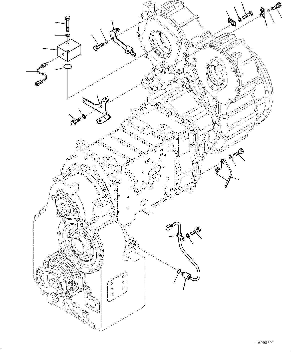Wheel Loaders Komatsu / WA500-8E0 S/N H50151-UP(WA00037H) / Torque Converter and Transmission, Sensor(F002029 : F4300-001029)