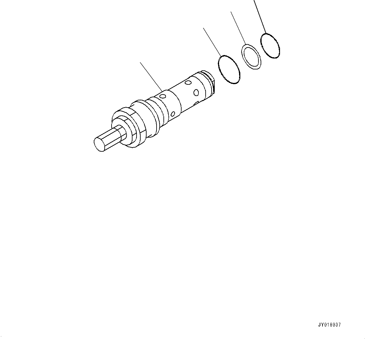 Wheel Loaders Komatsu / WA500-8E0 S/N H50151-UP(WA00037H) / Torque Converter and Transmission, Relief Valve (2/2)(F002032 : F4300-001032)