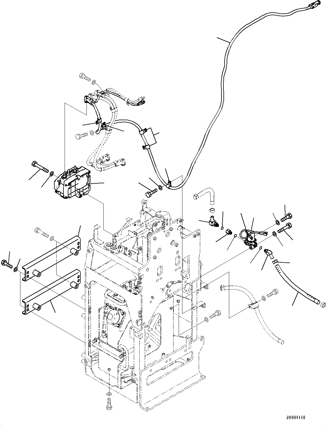 Wheel Loaders Komatsu / WA500-8E0 S/N H50151-UP(WA00037H) / Brake Component Box, Without Brake Oil Cooling System, DEF Pump(K029011 : K4470-001011)