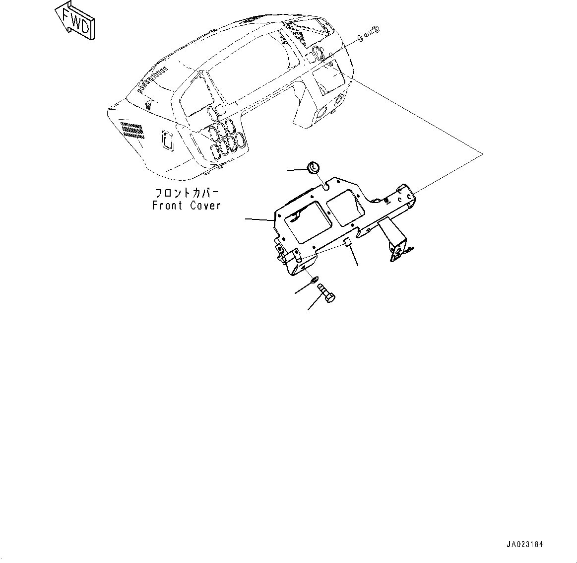 Wheel Loaders Komatsu / WA320-8E0 S/N H70551-UP(WA00038H) / ROPS Cab, for Joystick Steering, Monitor Mounting(K006013 : K0210-002013)