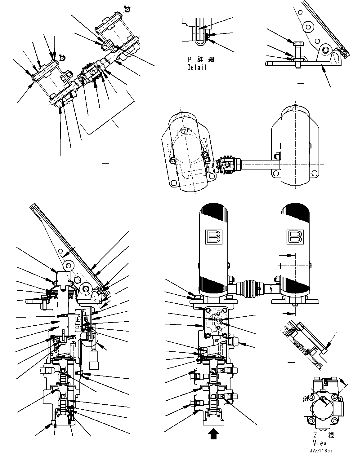 Wheel Loaders Komatsu / WA320-8E0 S/N H70551-UP(WA00038H) / ROPS Cab, Brake Pedal(K005025 : K0210-001025)