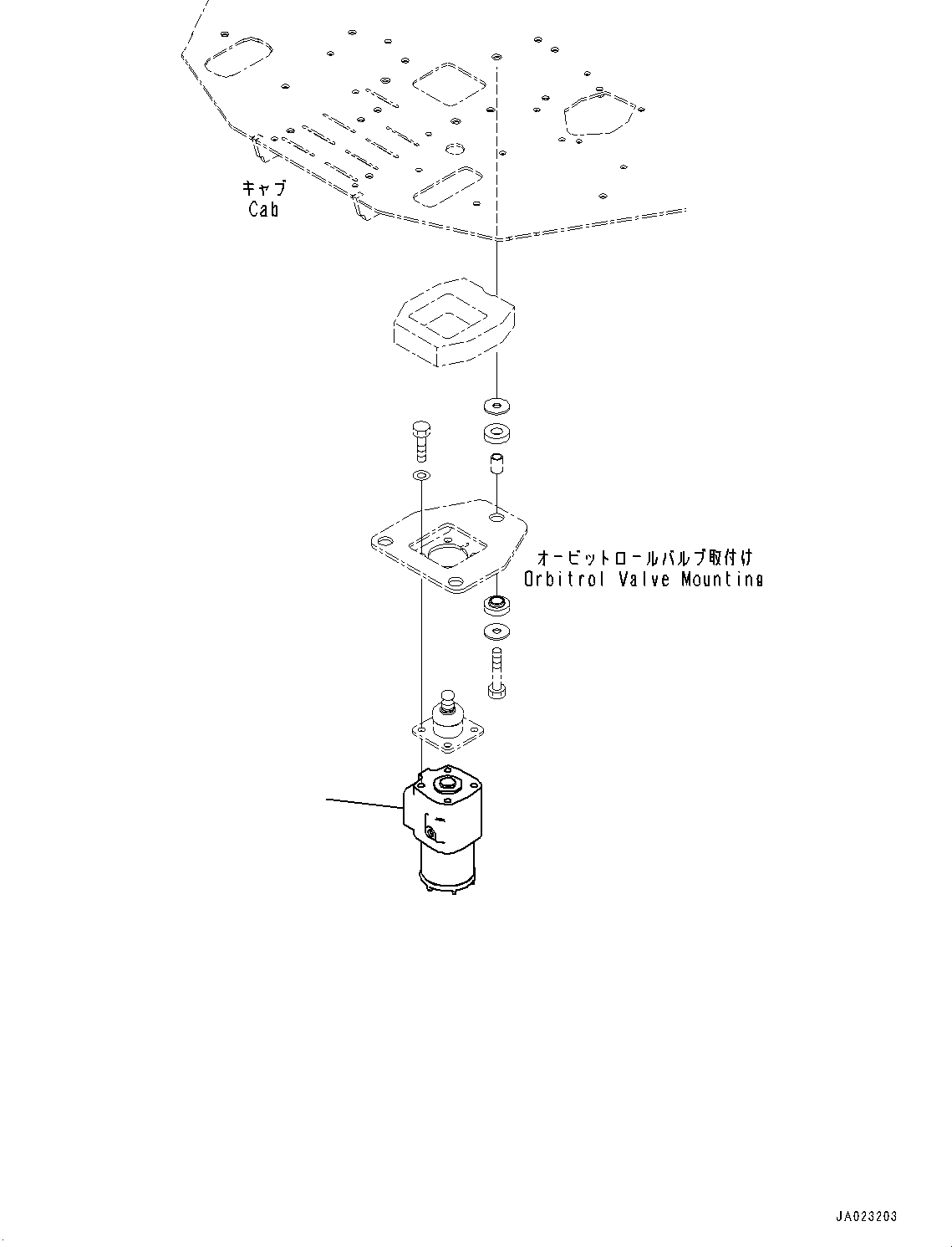 Wheel Loaders Komatsu / WA320-8E0 S/N H70551-UP(WA00038H) / ROPS Cab, Orbitrol Valve(K005035 : K0210-001035)