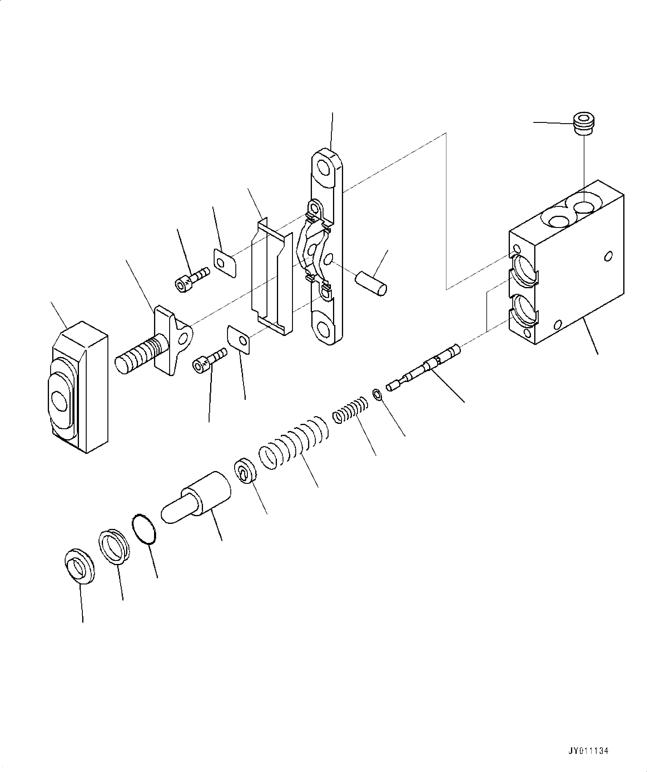 Wheel Loaders Komatsu / WA320-8E0 S/N H70551-UP(WA00038H) / Loader Control Unit, with 3-Lever, for Joystick Steering, Pilot Valve(K017003 : K4202-003003)