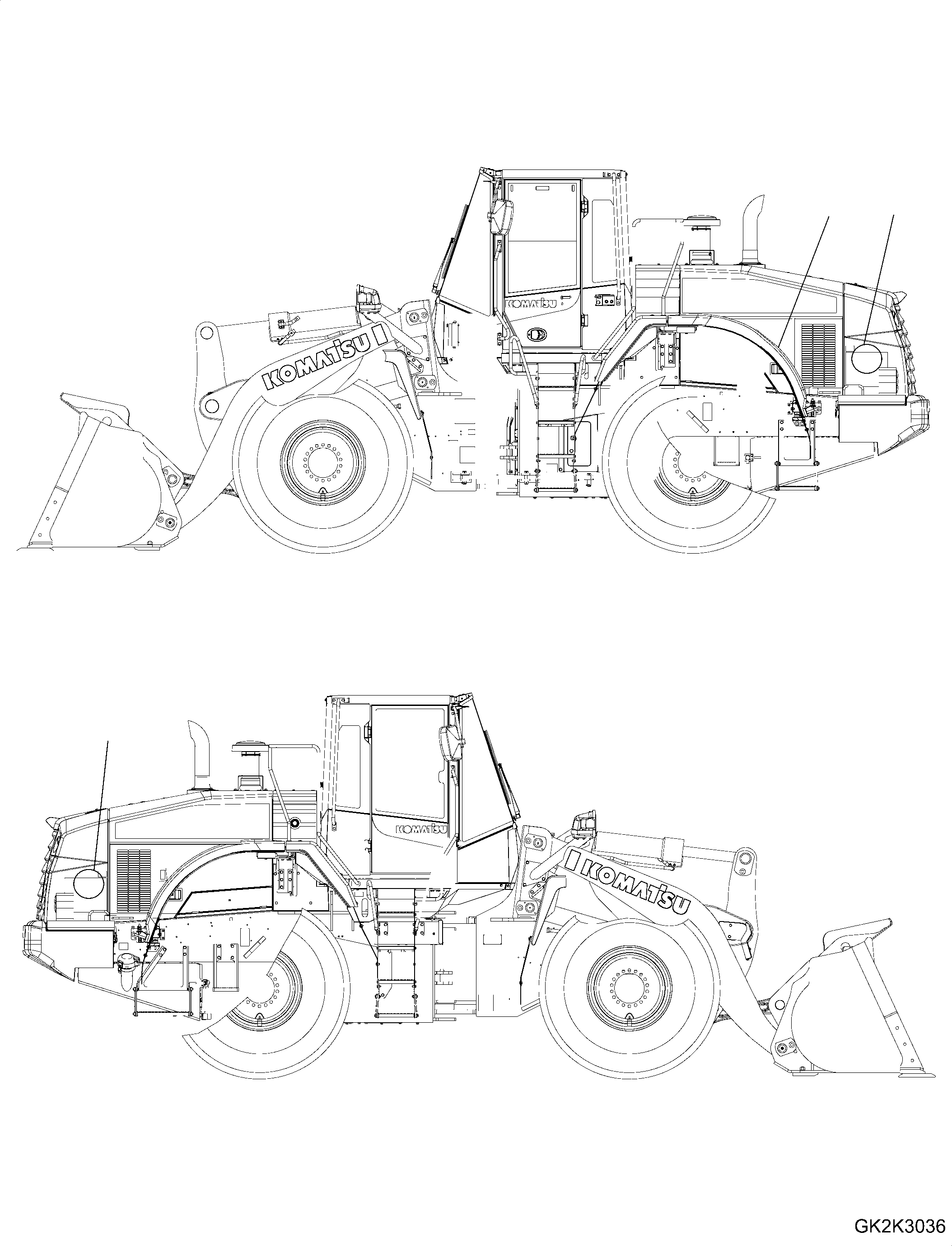 Wheel Loaders Komatsu / WA320-8E0 S/N H70551-UP(WA00038H) / Decal, Speed, 40km/h(U004001 : U0101-003001)