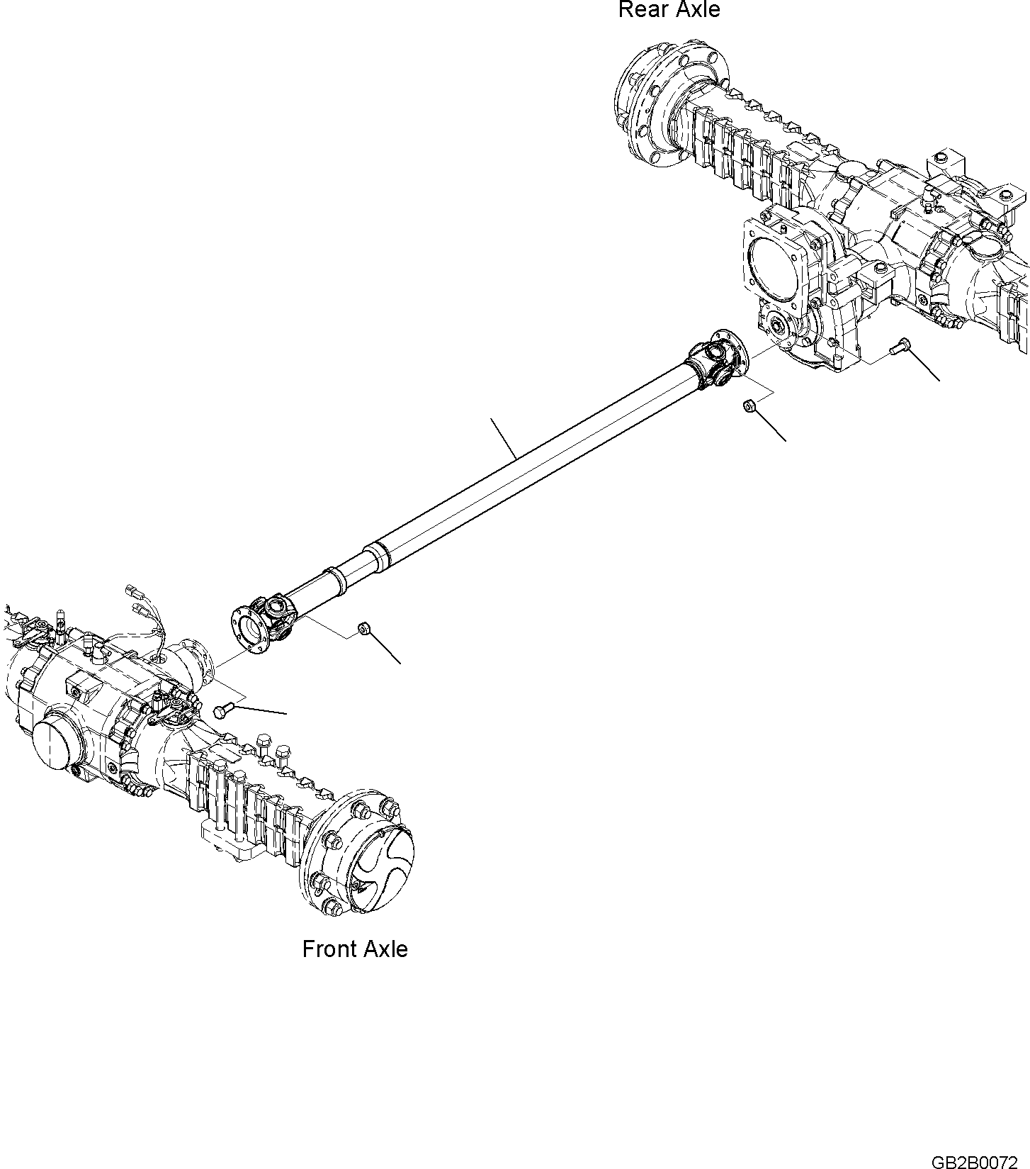 Wheel Loaders Komatsu / WA100M-8 S/N H11051 - UP(WA100M8) / PROPELLER SHAFT  (20KM/H)(F4200-001001 : F4200-001001)