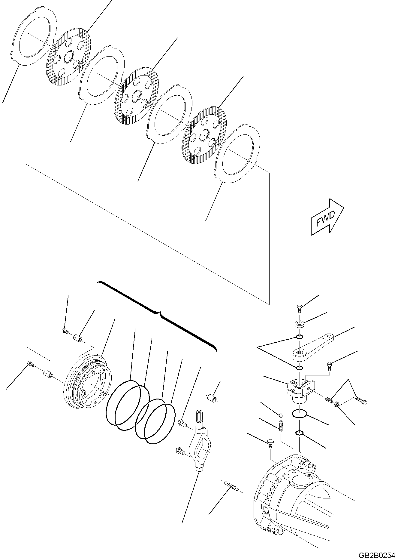 Wheel Loaders Komatsu / WA100M-8 S/N H11051 - UP(WA100M8) / FRONT AXLE, BRAKES (2/2)(F4400-001006 : F4400-001006)