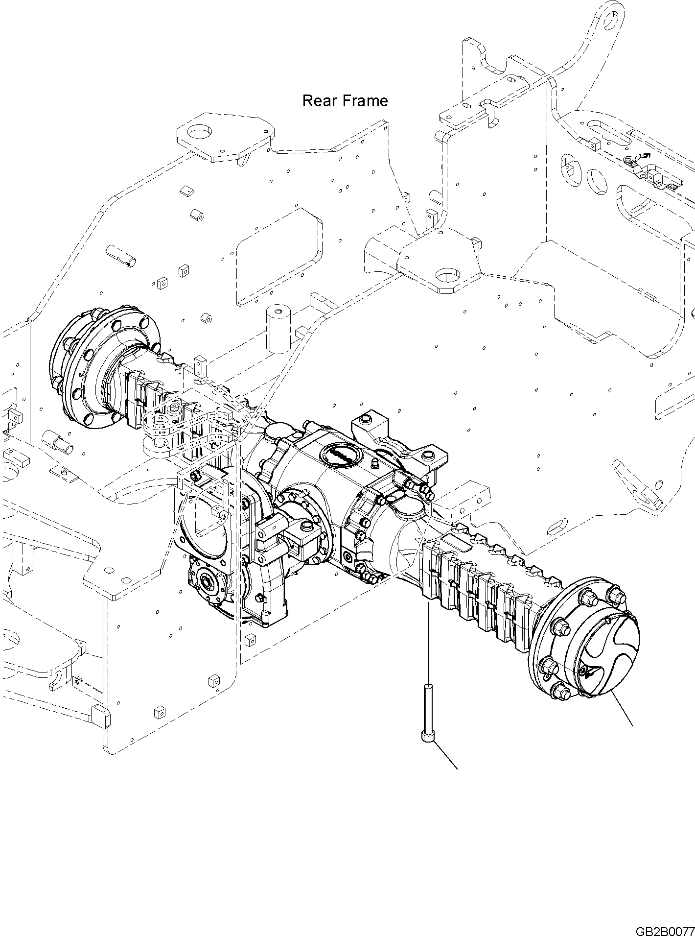 Wheel Loaders Komatsu / WA100M-8 S/N H11051 - UP(WA100M8) / REAR AXLE, MOUNTING(F4500-001001 : F4500-001001)