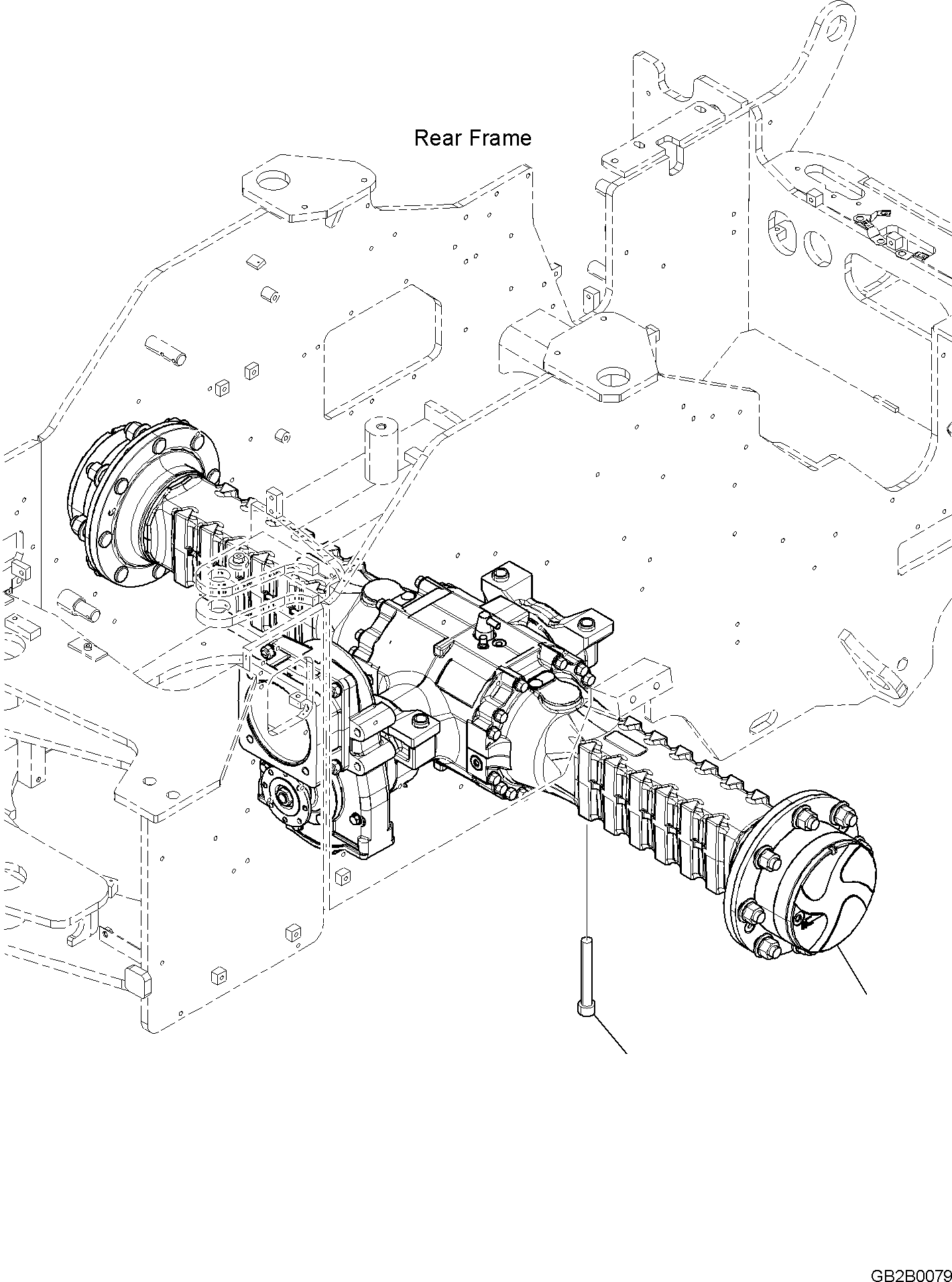 Wheel Loaders Komatsu / WA100M-8 S/N H11051 - UP(WA100M8) / REAR AXLE, MOUNTING(F4500-003001 : F4500-003001)