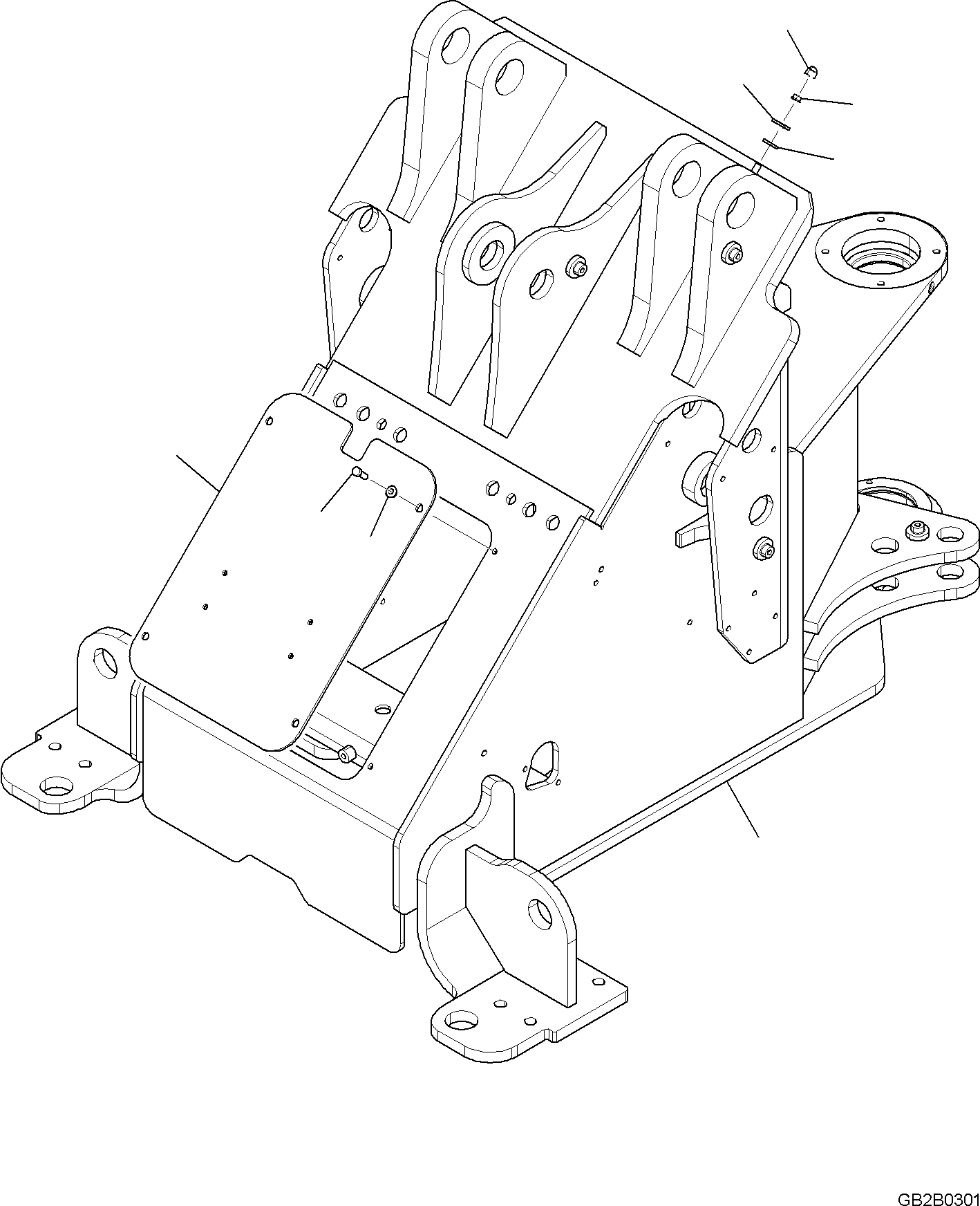 Wheel Loaders Komatsu / WA100M-8 S/N H11051 - UP(WA100M8) / FRONT FRAME(J4110-001001 : J4110-001001)