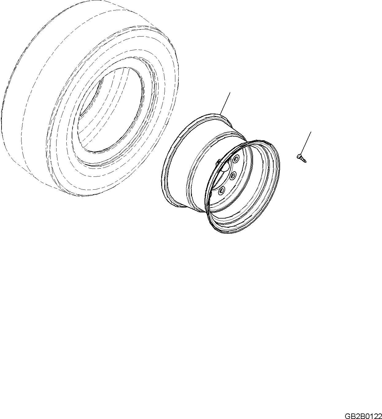 Wheel Loaders Komatsu / WA100M-8 S/N H11051 - UP(WA100M8) / WHEEL 400/70 R20 BIBLOHS(S4100-006001 : S4100-006001)