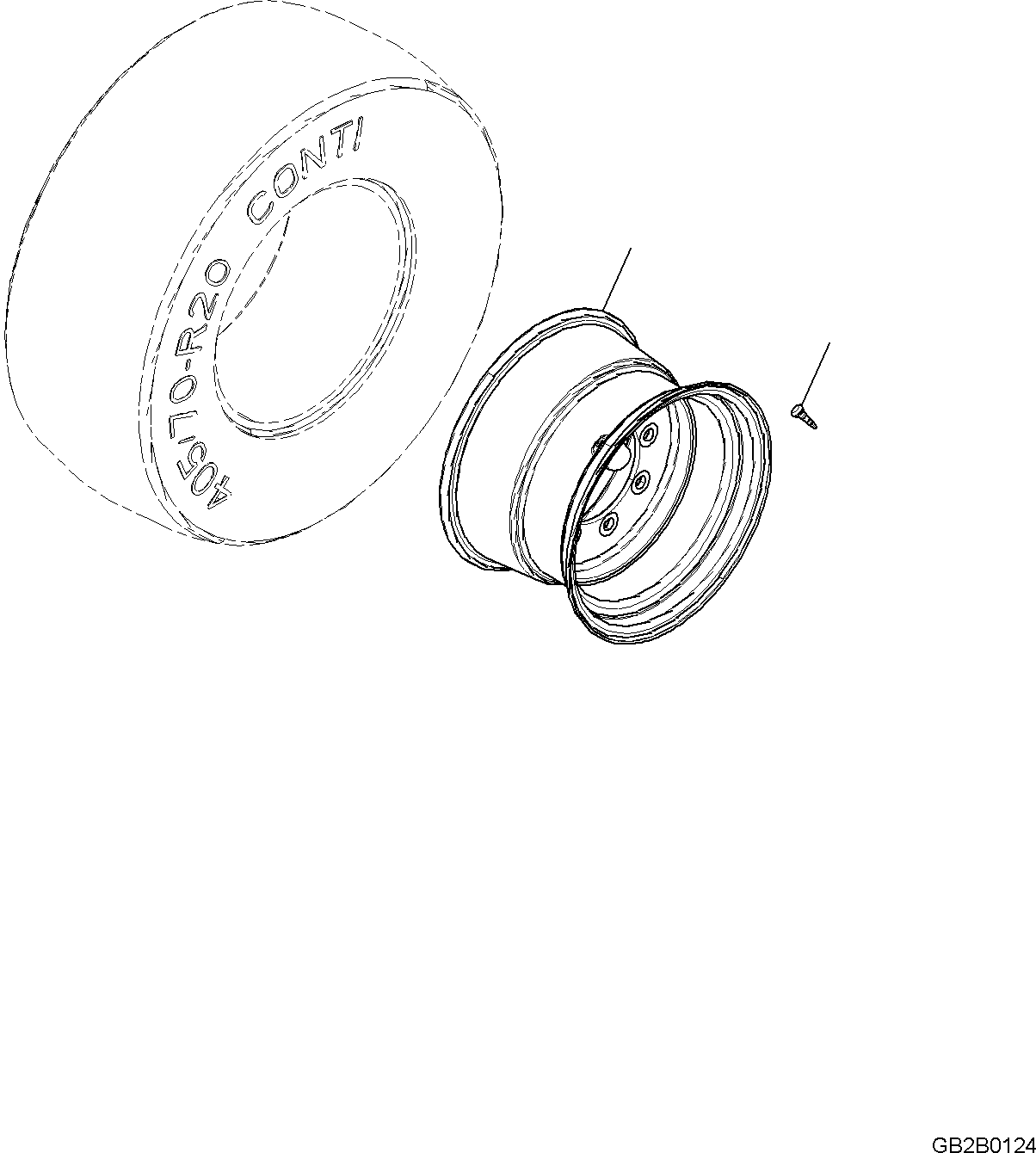 Wheel Loaders Komatsu / WA100M-8 S/N H11051 - UP(WA100M8) / WHEEL 405/70 R20 MPT 70E(S4100-008001 : S4100-008001)