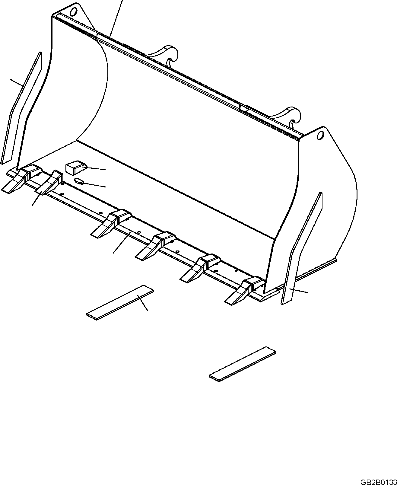 Wheel Loaders Komatsu / WA100M-8 S/N H11051 - UP(WA100M8) / BUCKET, BUCKET, 1.05 CBM, WITH TEETH(T4120-005001 : T4120-005001)