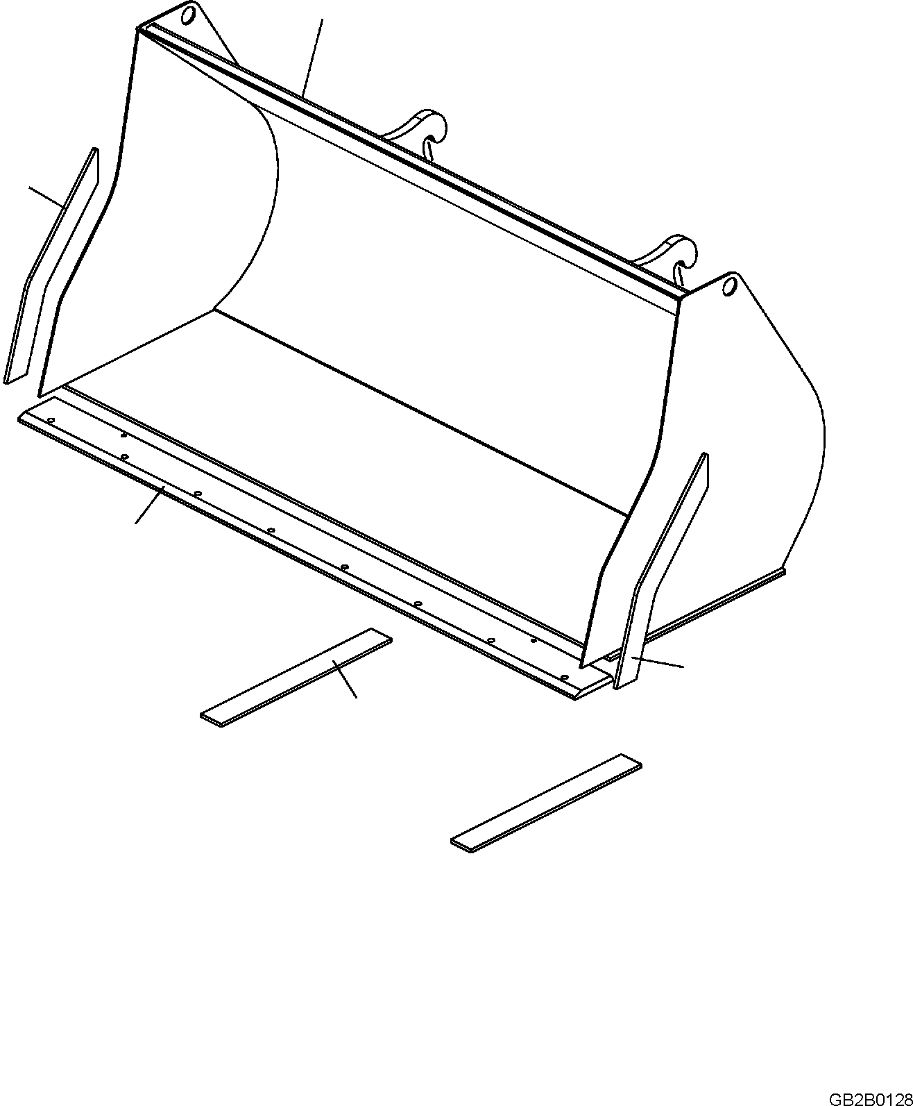 Wheel Loaders Komatsu / WA100M-8 S/N H11051 - UP(WA100M8) / LIGHT MATERIAL BUCKET, LIGHT MATERIAL BUCKET, 1.60 CBM(T4120-006001 : T4120-006001)