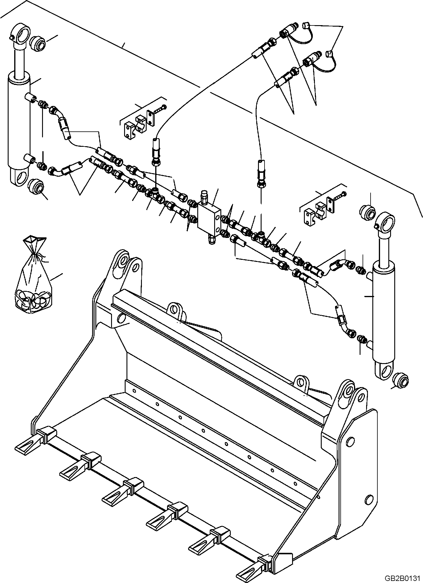 Wheel Loaders Komatsu / WA100M-8 S/N H11051 - UP(WA100M8) / MULTI PURPOSE BUCKET, MULTI PURPOSE BUCKET, 1.05 CBM (2/2)(T4120-008002 : T4120-008002)