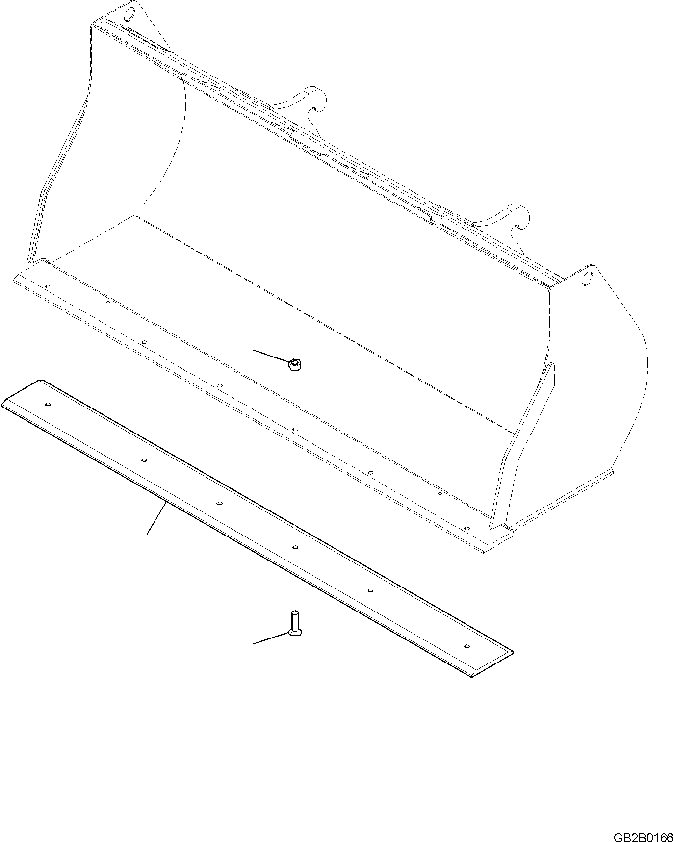 Wheel Loaders Komatsu / WA100M-8 S/N H11051 - UP(WA100M8) / BOLT ON CUTTING EDGE, BOLT ON CUTTING EDGE, L=2295MM(T4122-002001 : T4122-002001)