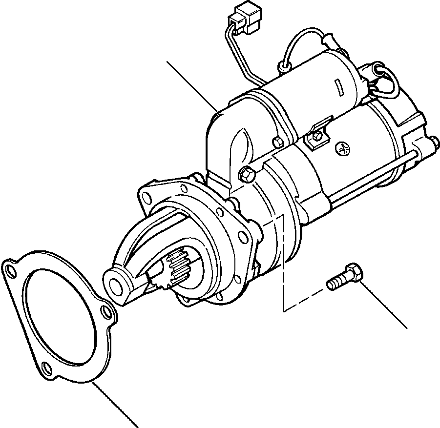 Wheel Loaders Komatsu / WA180-1LC S/N A75001-UP(WA1801LC) / CRANKING MOTOR MOUNTING(01-006 : 01-006)