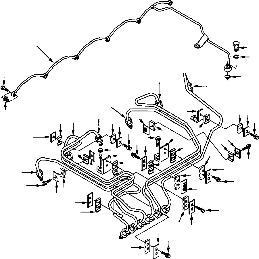 Wheel Loaders Komatsu / WA180-3L S/N A80001-UP(WA1803L) / FIG. A4110-11A0 FUEL PLUMBING(A-078 : A4110-11A0)