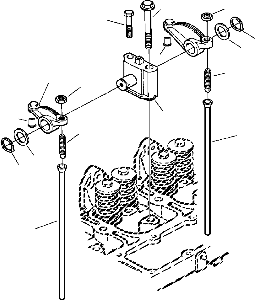 Wheel Loaders Komatsu / WA180-3L S/N A80001-UP(WA1803L) / FIG. A4210-01A0 ROCKER LEVER(A-080 : A4210-01A0)