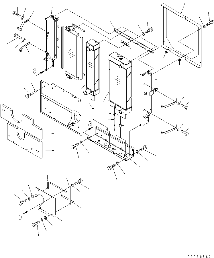 Wheel Loaders Komatsu / WA200-5L S/N A82001-UP(WA200-1E) / RADIATOR(060010 : C0110-01A0)