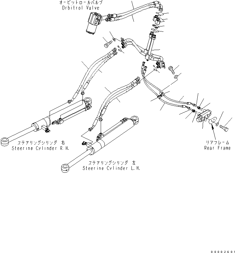 Wheel Loaders Komatsu / WA200-5L S/N A82001-UP(WA200-1E) / STEERING LINE(180400 : H4410-01A0)