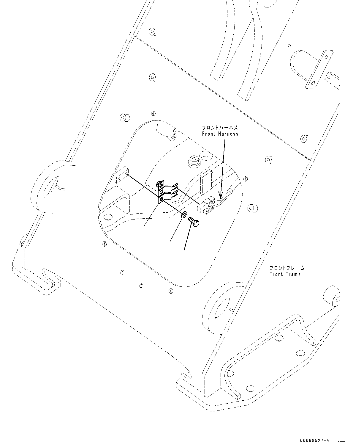 Wheel Loaders Komatsu / WA200-6 Highlift S/N H00051 - Up(WA200HL) / HYDRAULIC PIPING (3-SPOOL VALVE) (BRACKET)(H0-76 : H4200-033011)