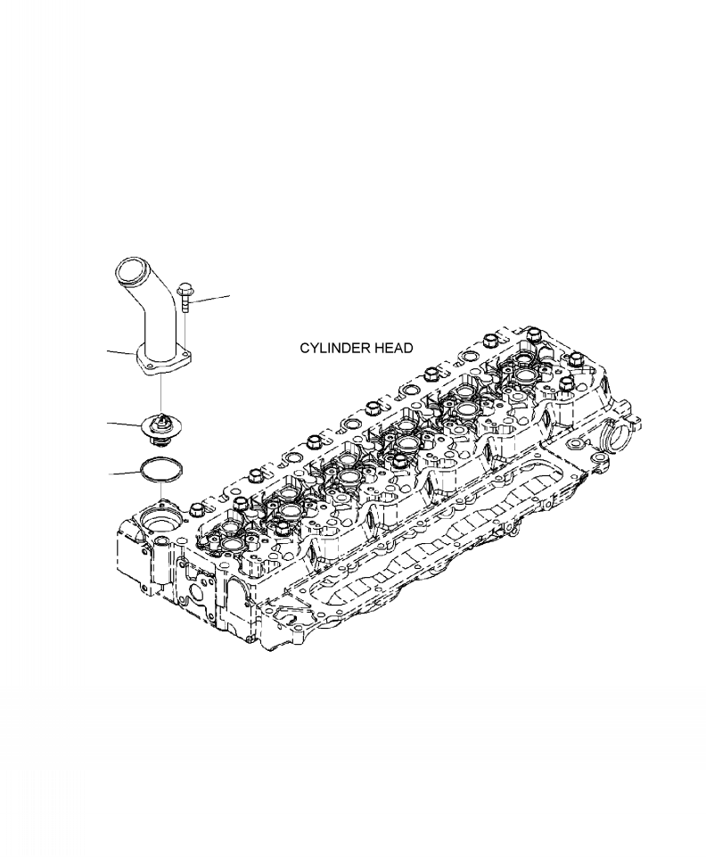 Wheel Loaders Komatsu / WA250-6 S/N A76001-UP(WA250-0E) / A5109-A2A5 THERMOSTAT AND COOLANT CONNECTION(A-089 : A5109-A2A5)