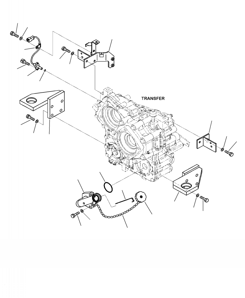 Wheel Loaders Komatsu / WA250-6 S/N A76001-UP(WA250-0E) / F2420-51A0 TRANSFER CASE (1/5)(F-003 : F2420-51A0)